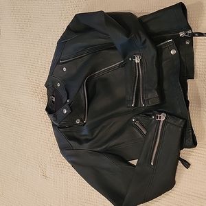 IRO Leather Moto Jacket Size 2